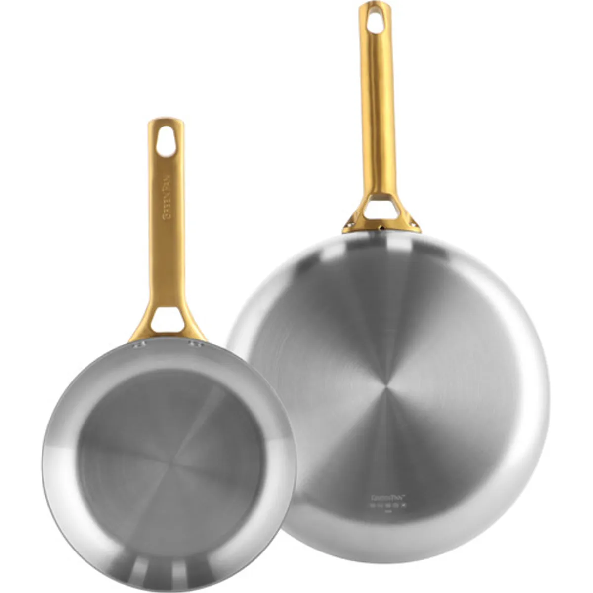 Greenpan Padova Reserve 3-ply Stainless Steel 20 + 28 cm koekenpannenset