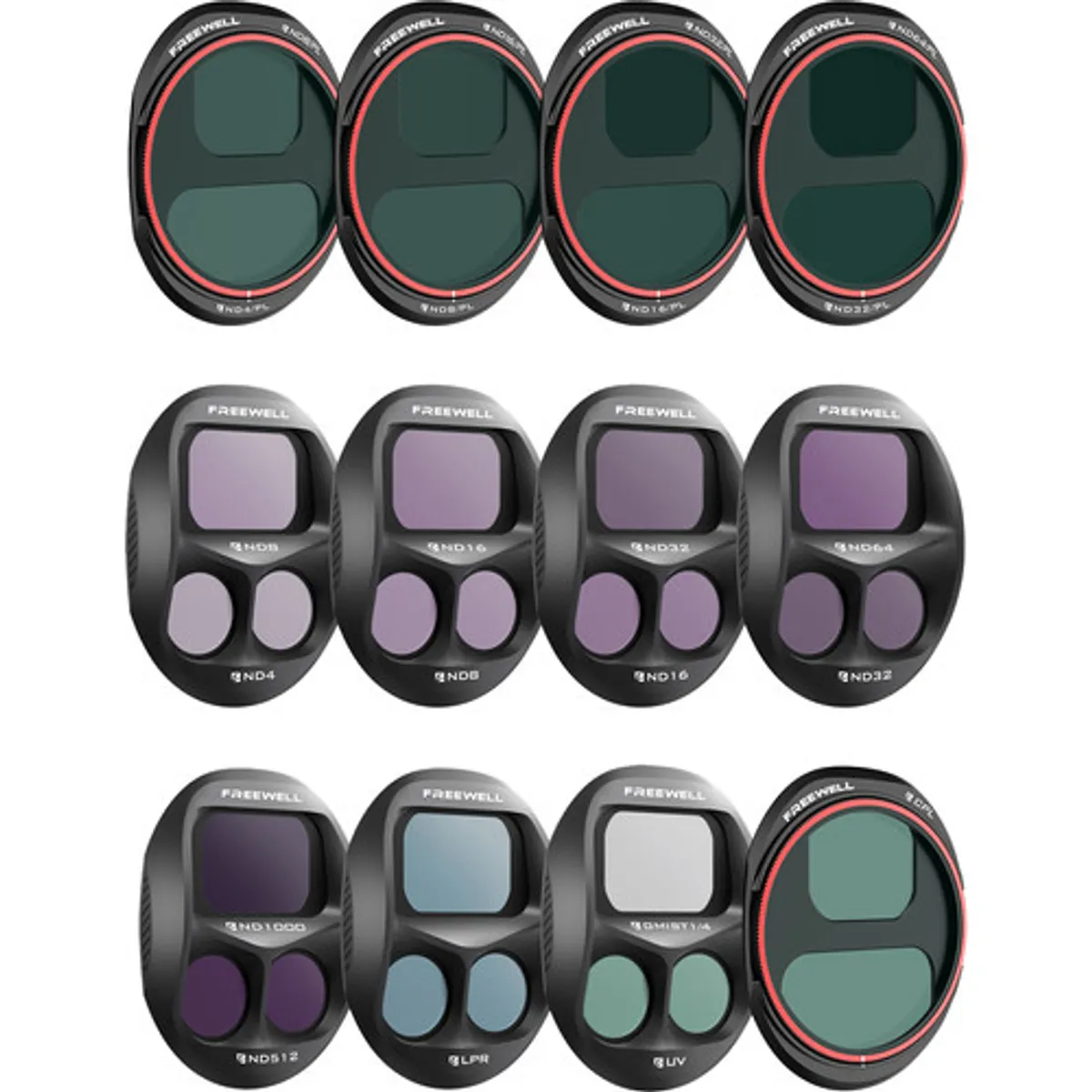 Freewell DJI Mavic 4 Pro Split Filters Mega 12 Pack