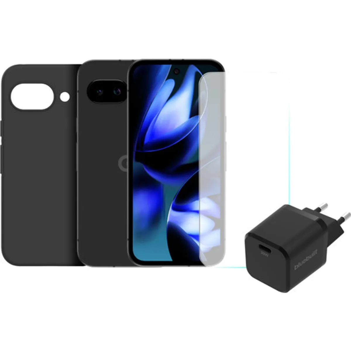 Google Pixel 9a 128GB Zwart 5G + Compleet Accessoirepakket