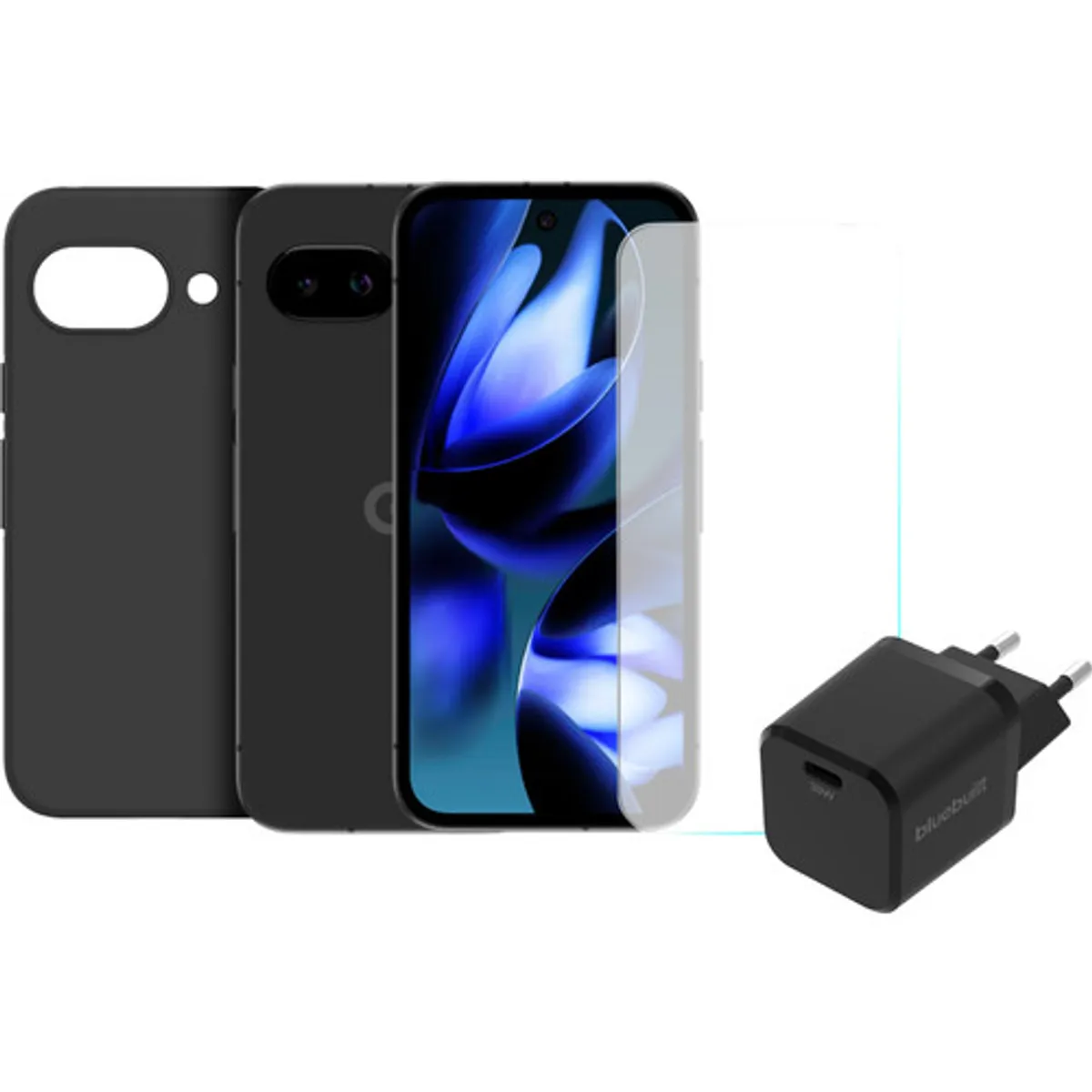 Google Pixel 9a 256GB Zwart 5G + Compleet Accessoirepakket