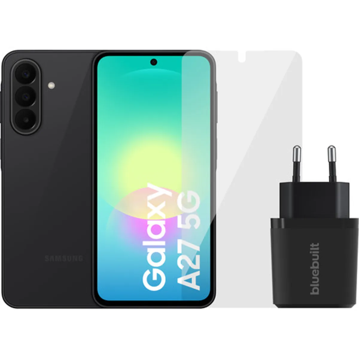 Samsung Galaxy A27 256GB Zwart 5G + Basis Accessoirepakket