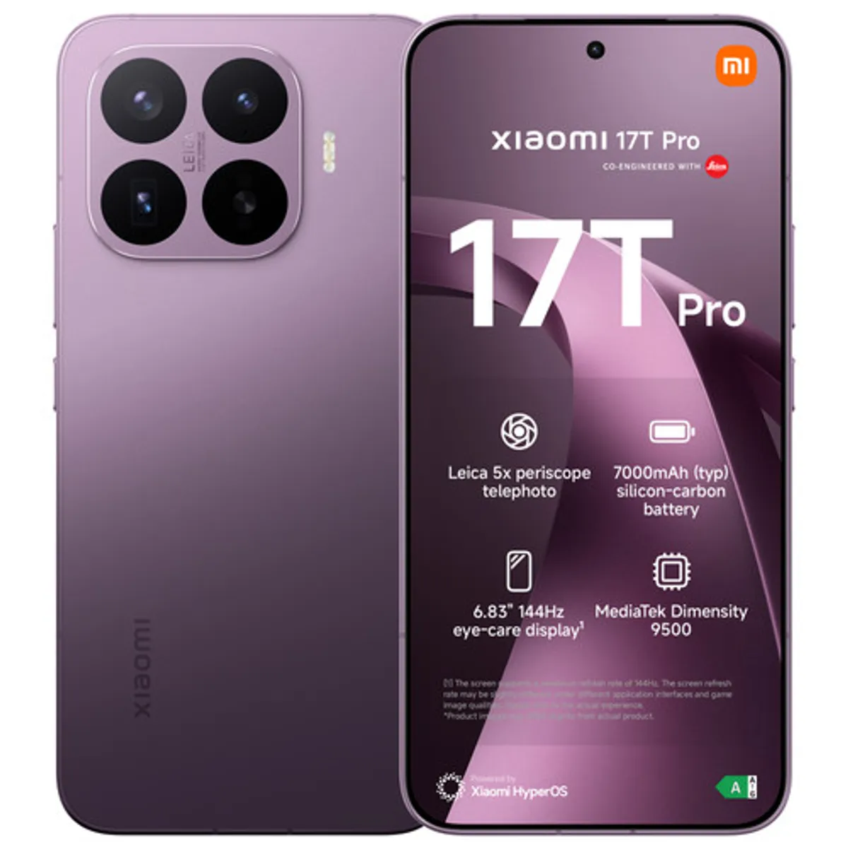 Xiaomi 17T Pro 256GB Paars 5G