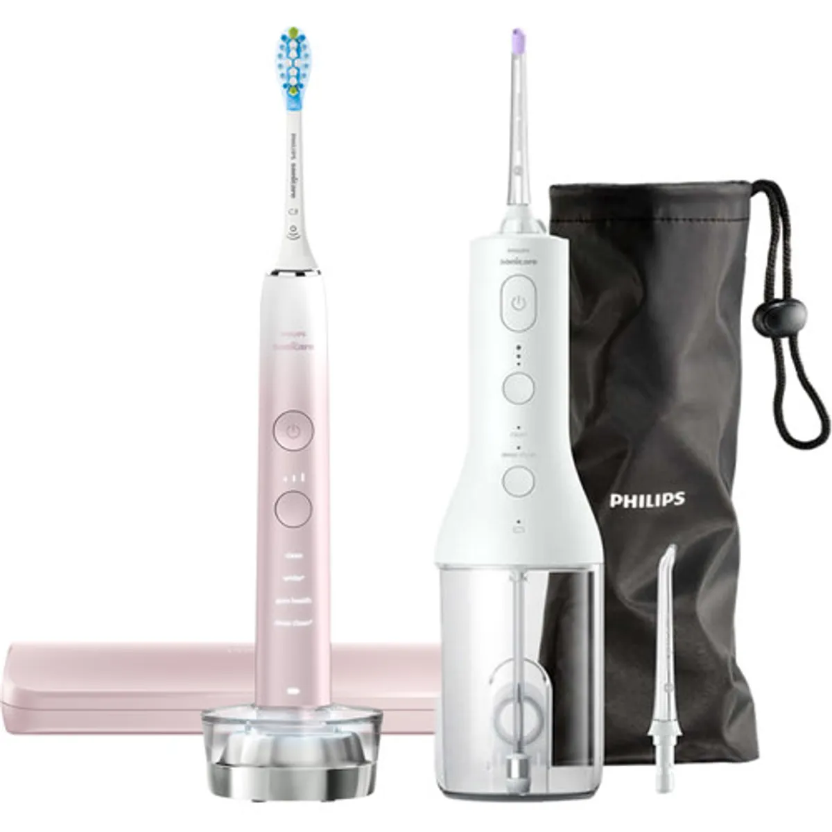 Philips Sonicare DiamondClean 9000 HX9911/84 + Power Flosser Wit