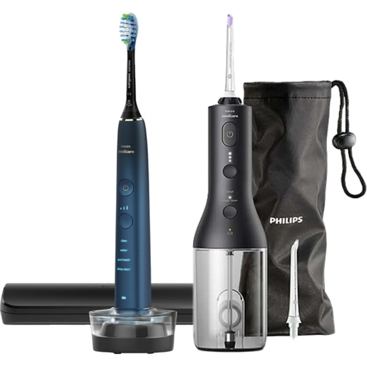 Philips Sonicare DiamondClean 9000 HX9911/88 + Power Flosser Zwart