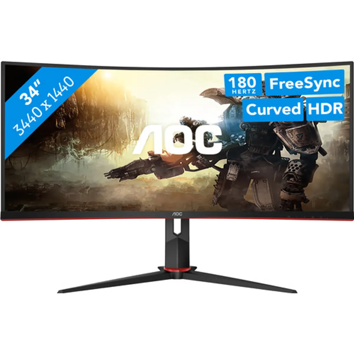 AOC CU34G2XP/BK Curved