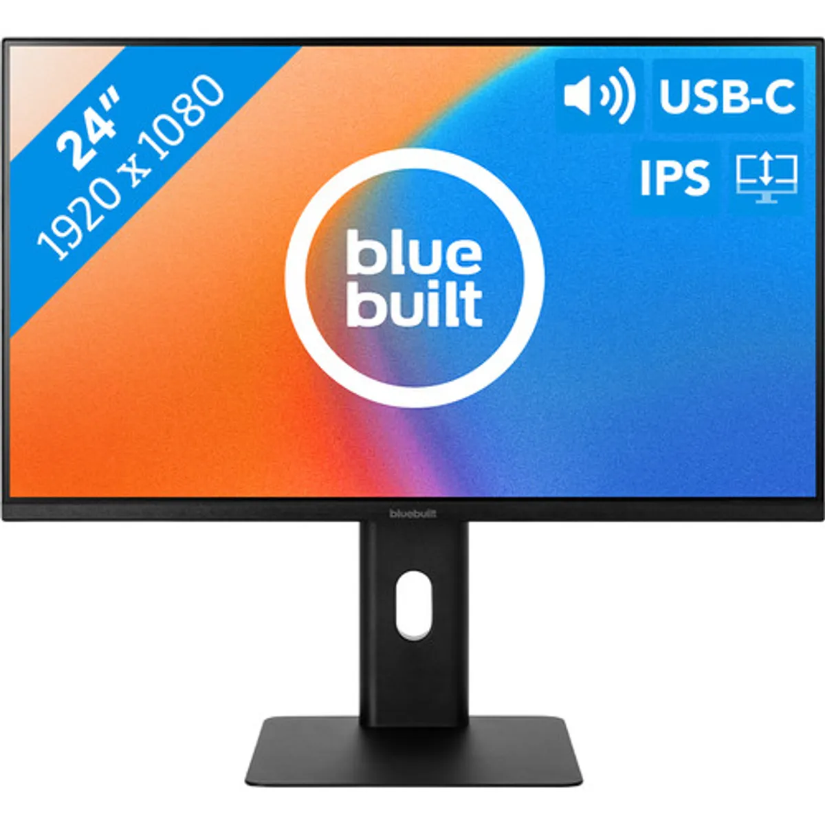 BlueBuilt 24 inch Full HD Monitor met USB C