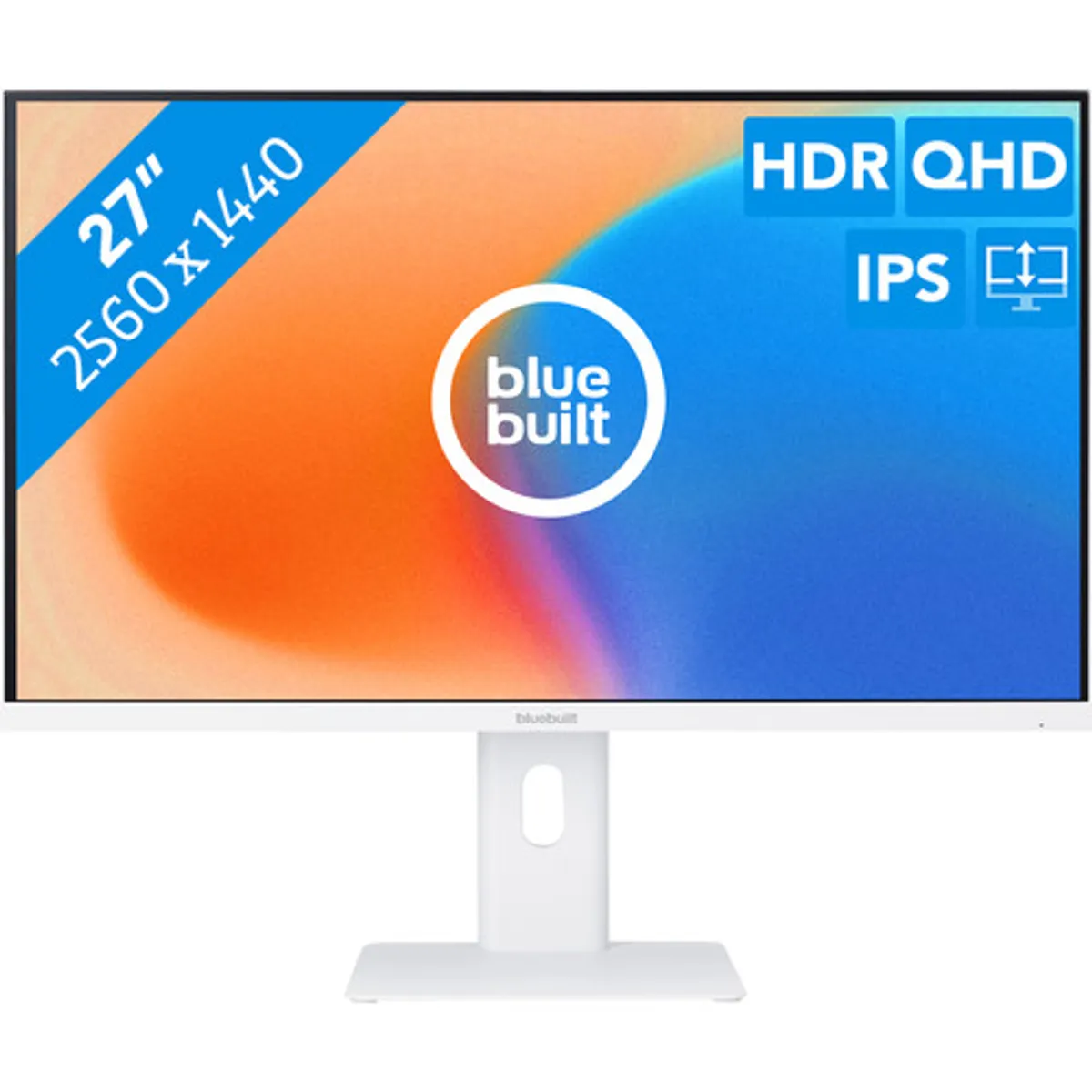 BlueBuilt 27 inch Quad HD Monitor Wit