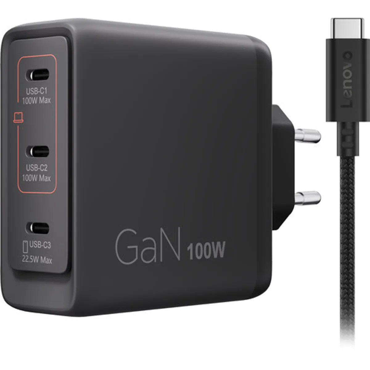 Lenovo Multi-port Usb C 100W GaN Oplader
