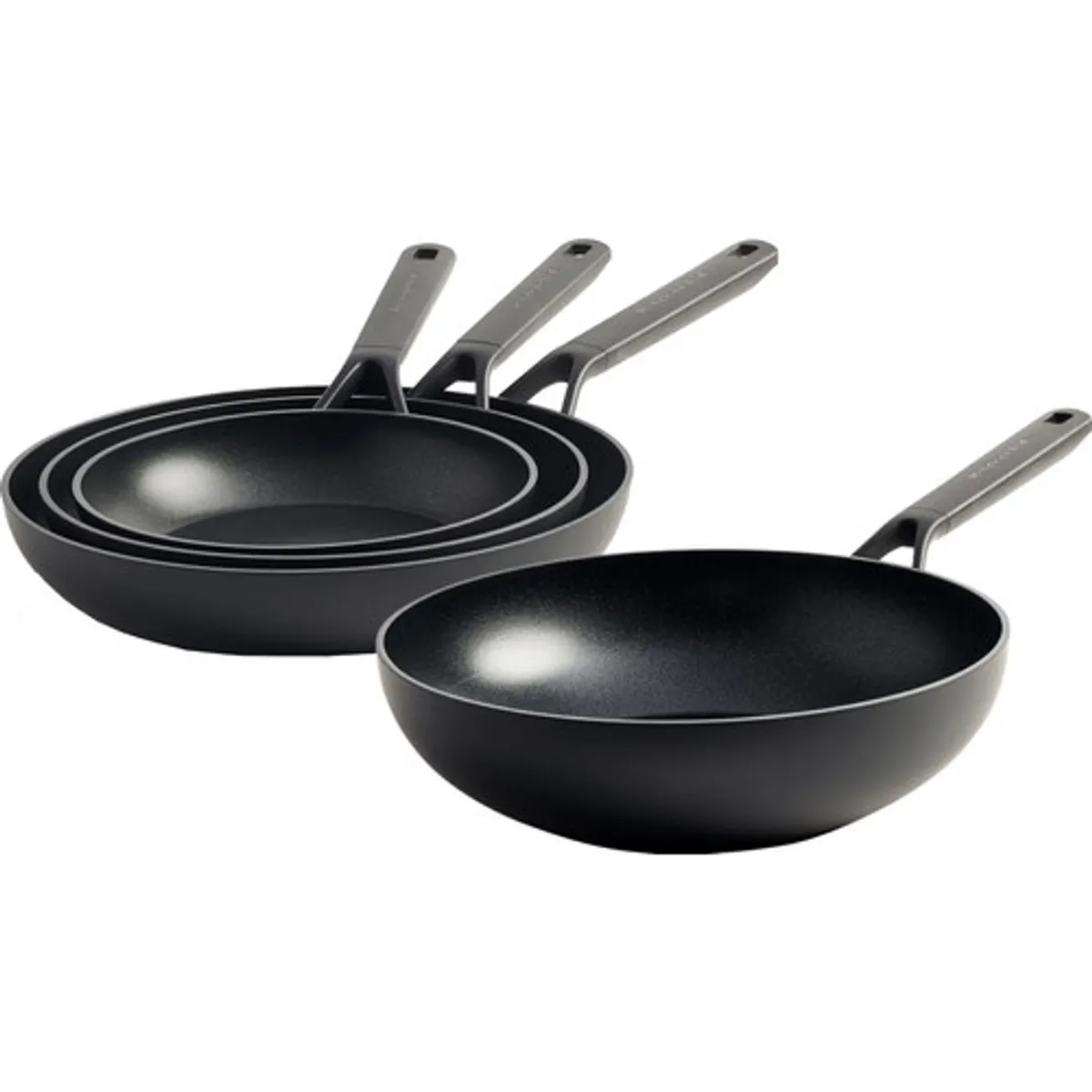 KitchenAid Classic Forged Koekenpannenset 20 + 24 + 28 cm + Wokpan 28 cm