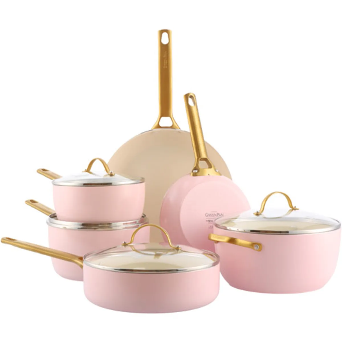 GreenPan Padova Reserve Pannenset 10-delig Blush Pink