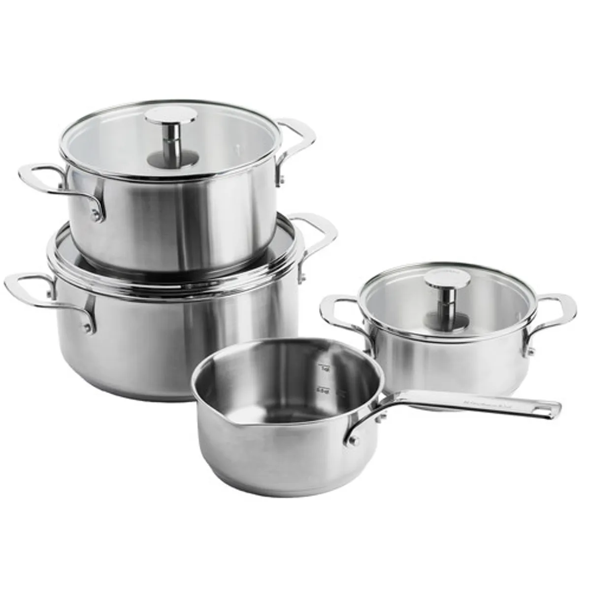 KitchenAid rvs Pannenset 4-delig