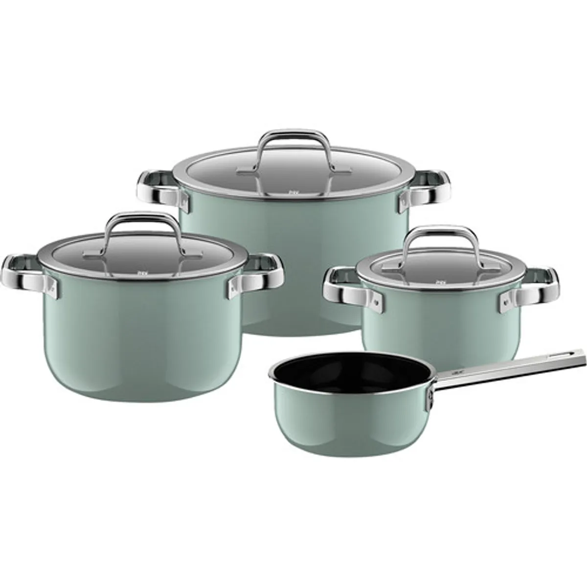 WMF Fusiontec Mineral Pro Pannenset 4-delig Eucalyptus Haze
