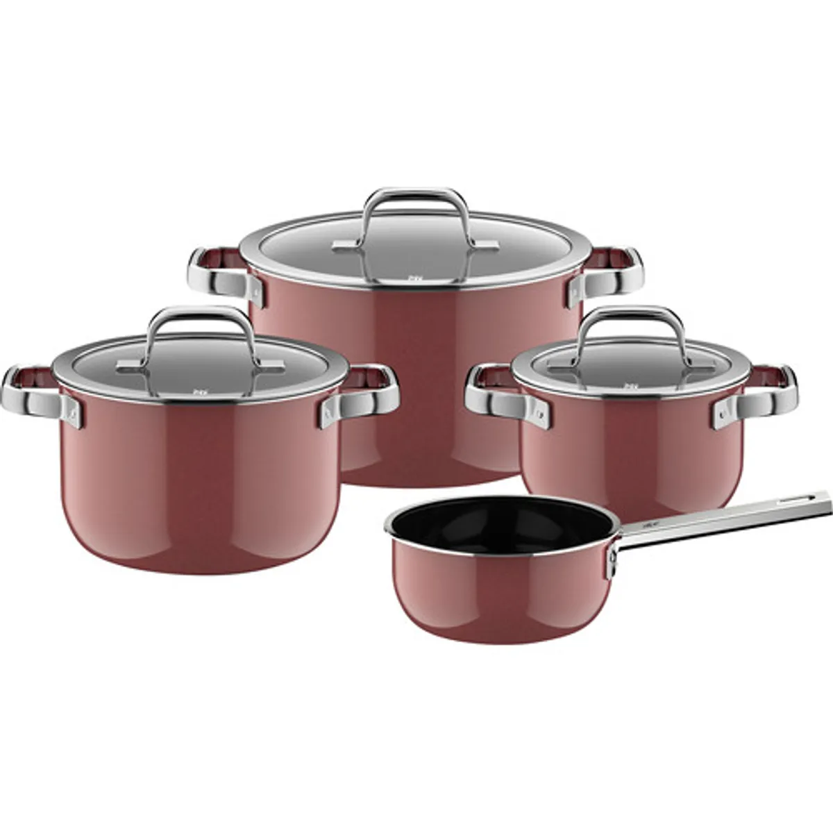 WMF Fusiontec Mineral Pro Pannenset 4-delig Rose Quartz