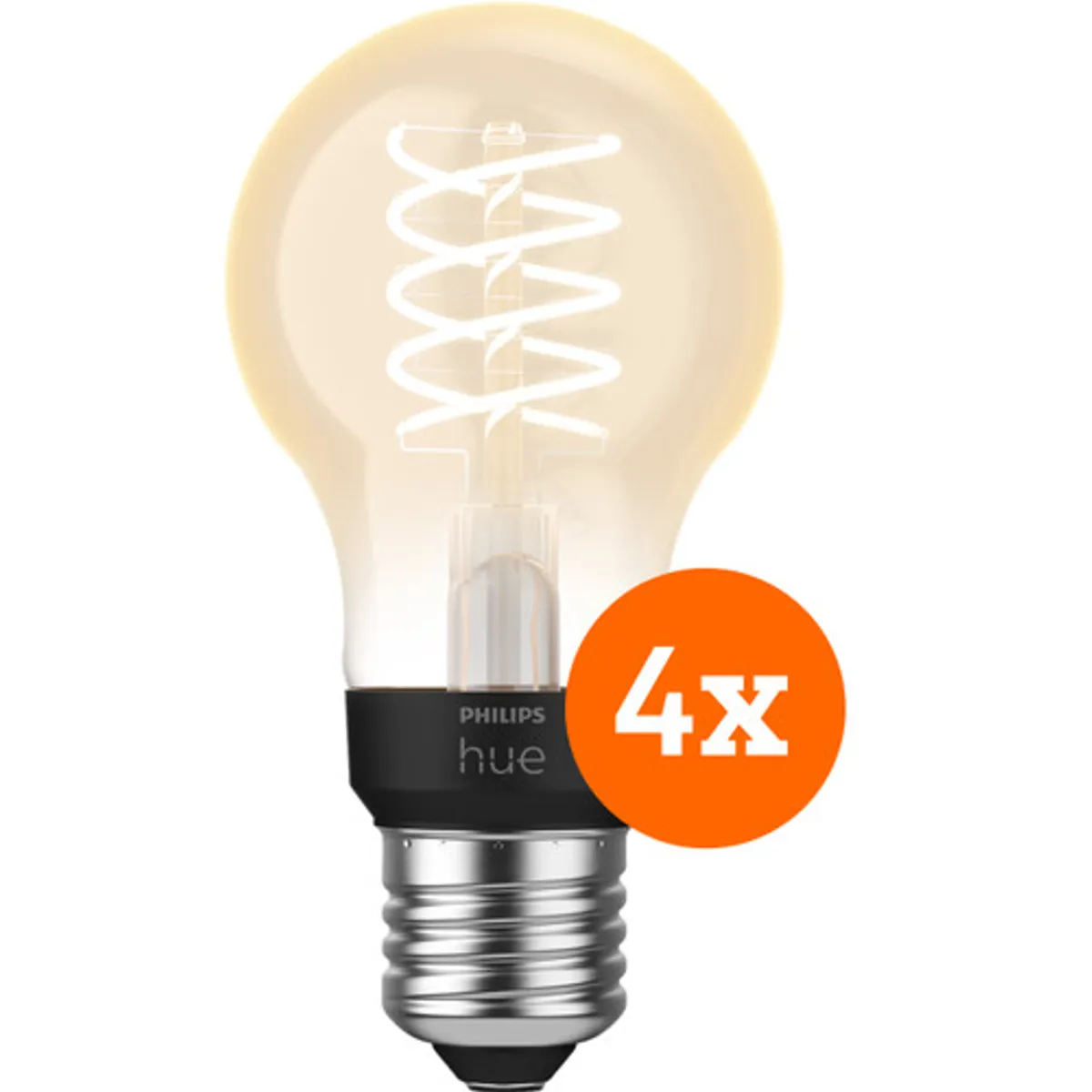 Philips Hue Filamentlamp White Standaard E27 - 2023 - 4-pack