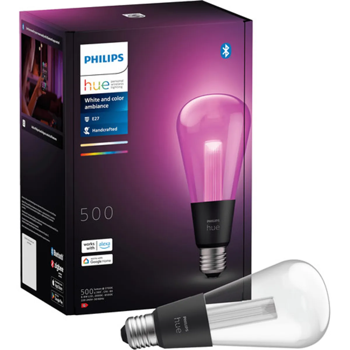 Philips Hue Lightguide Edison White and Color E27