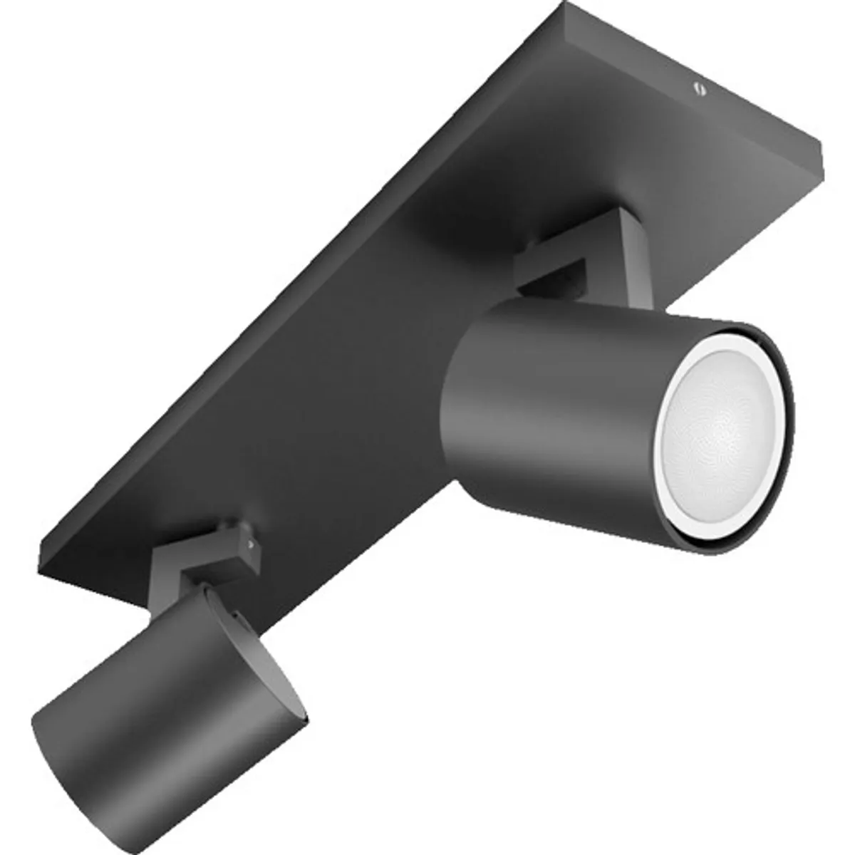 Philips Hue Runner opbouwspot White Ambiance - 2 Spots - Zwart + Dimmer