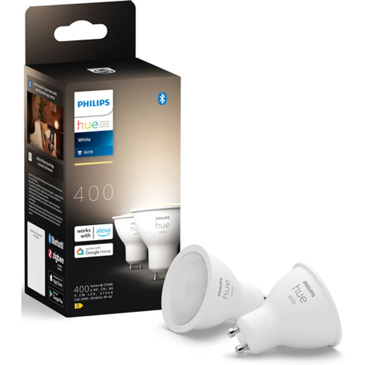 Philips Hue White GU10 2-pack