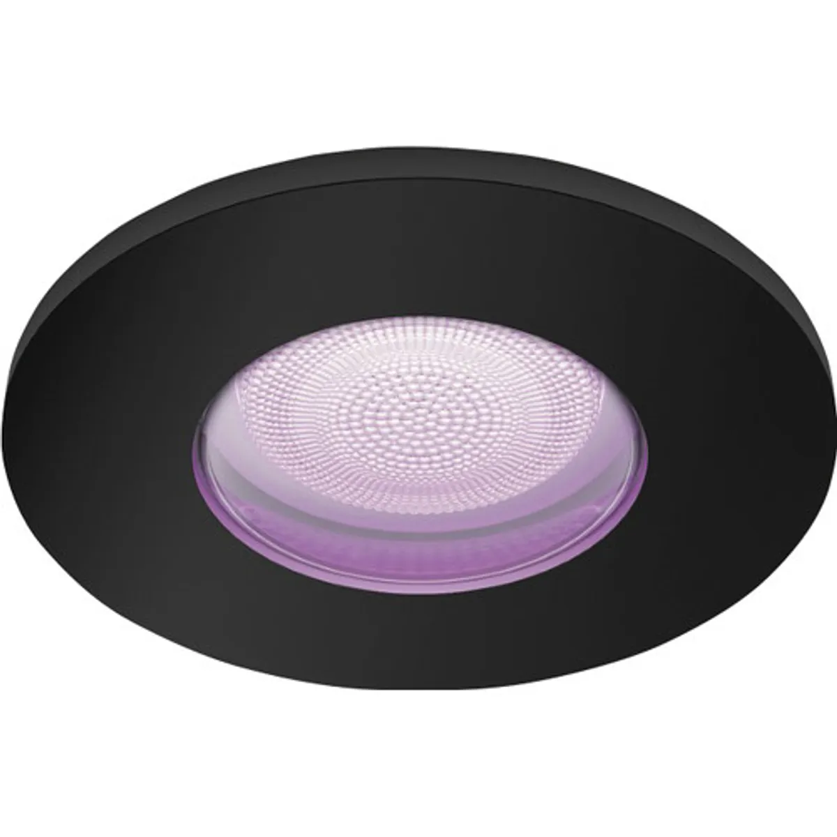 Philips Hue Xamento badkamer inbouwspot White and Color - Zwart - Rond