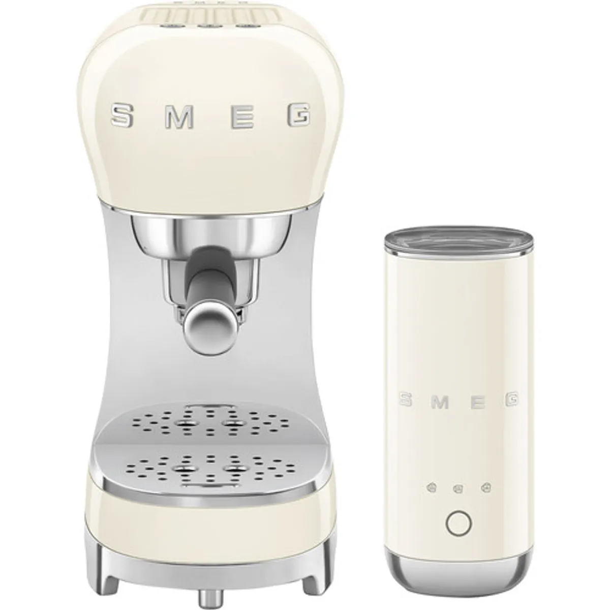 SMEG ECF12CREU Creme + melkopschuimer