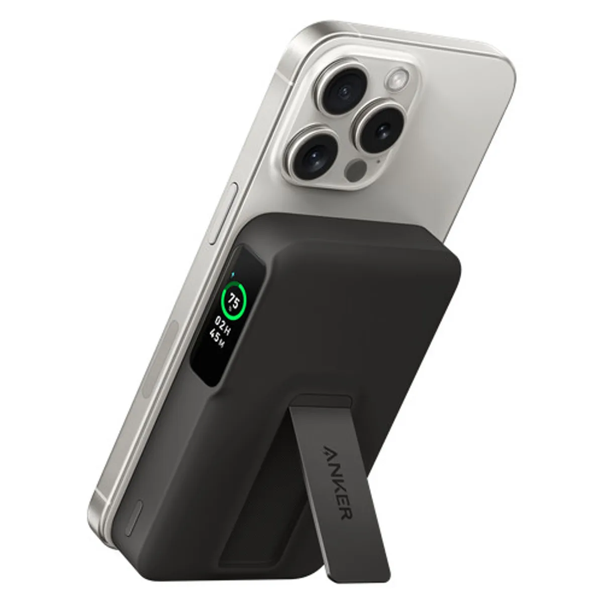 Anker Draadloze Powerbank met MagSafe en Qi2 Magneet 10.000 mAh met Snelladen Zwart