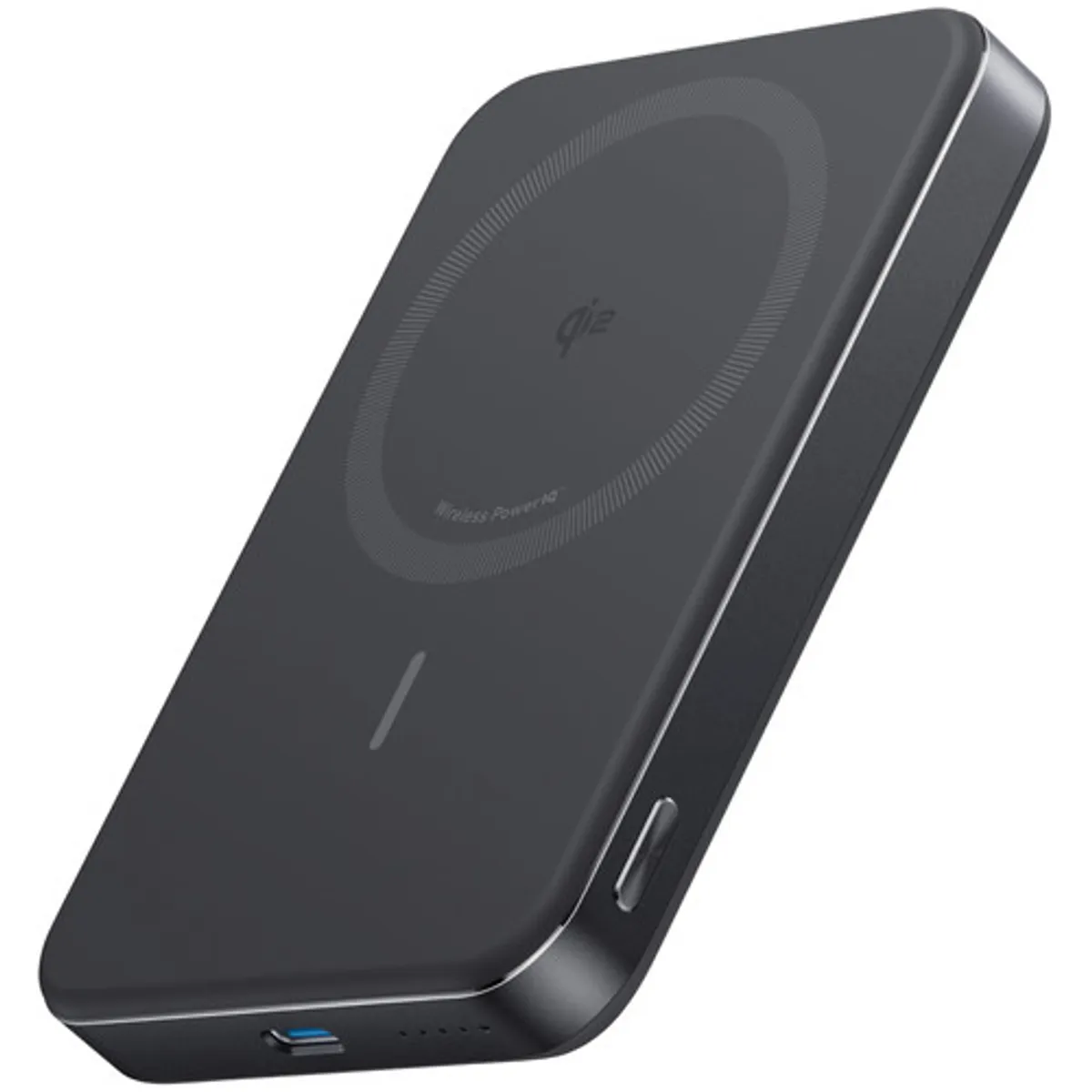 Anker MagGo Slim Draadloze Powerbank met MagSafe en Qi2 10.000 mAh met Snelladen Zwart