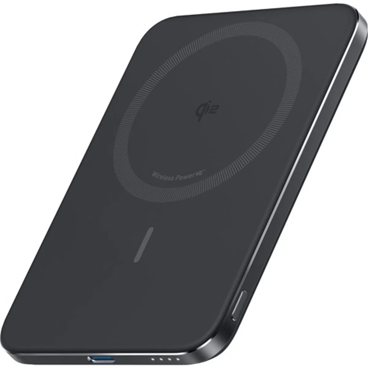 Anker MagGo Slim Draadloze Powerbank met MagSafe en Qi2 5.000 mAh met Snelladen Zwart