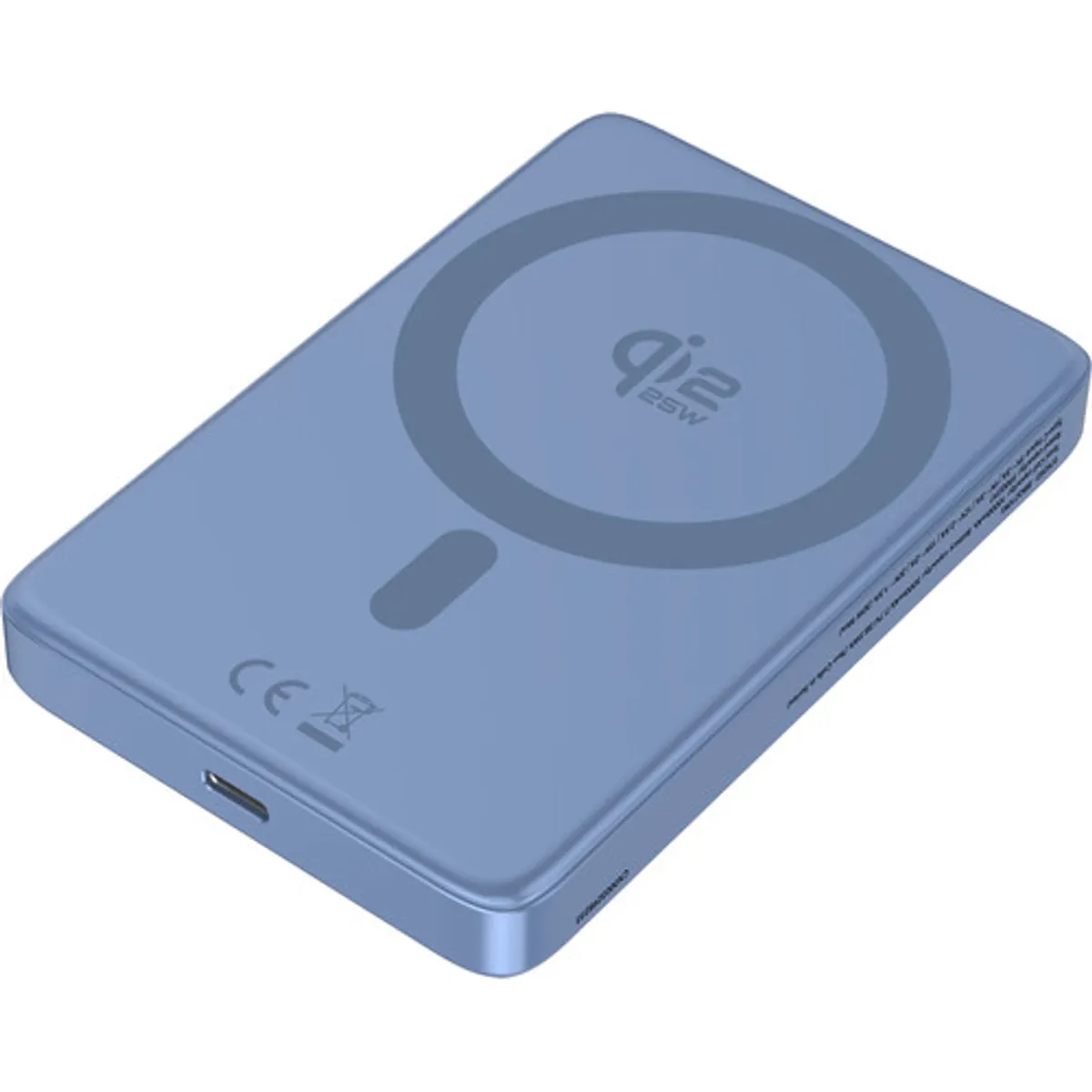 BlueBuilt Draadloze Powerbank met Qi2.2 en MagSafe 10.000 mAh met Snelladen 25 Watt Blauw