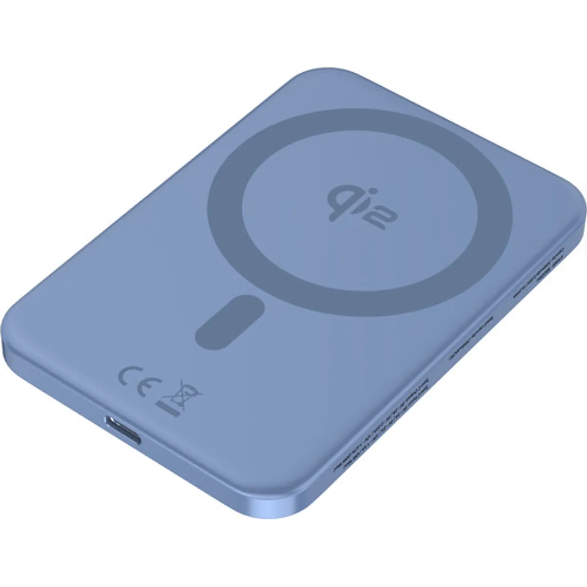 BlueBuilt Draadloze Powerbank met Qi2 en MagSafe 5.000 mAh met Snelladen 20 Watt Blauw