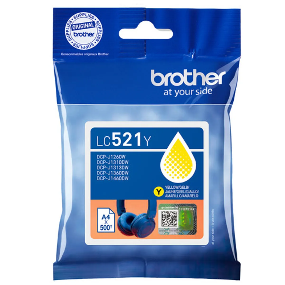 Brother LC-521 Cartridge Geel