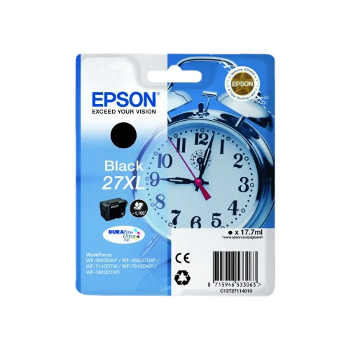 Epson 27XL Cartridge Zwart