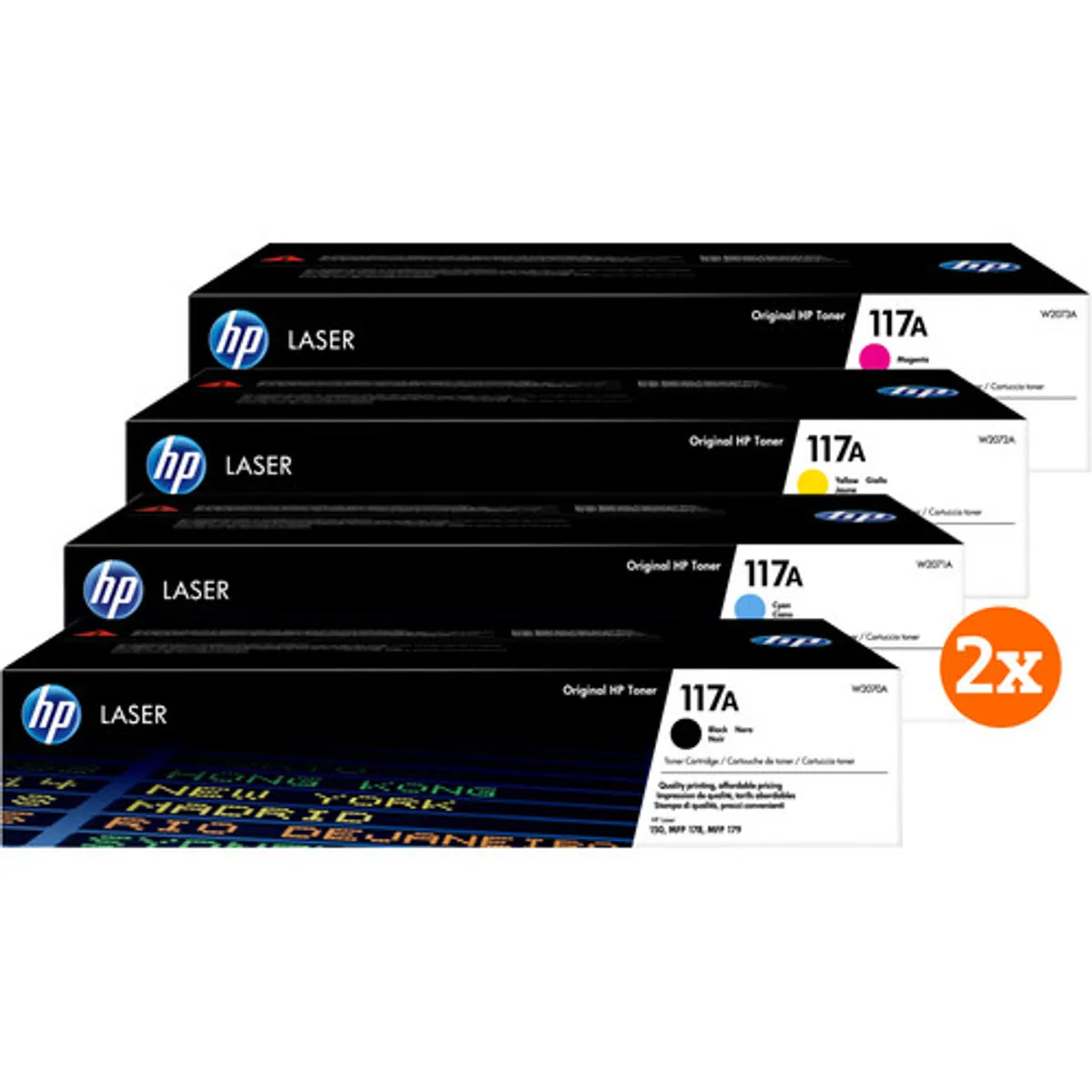 HP 117A Toner Combo Pack (2 stuks)