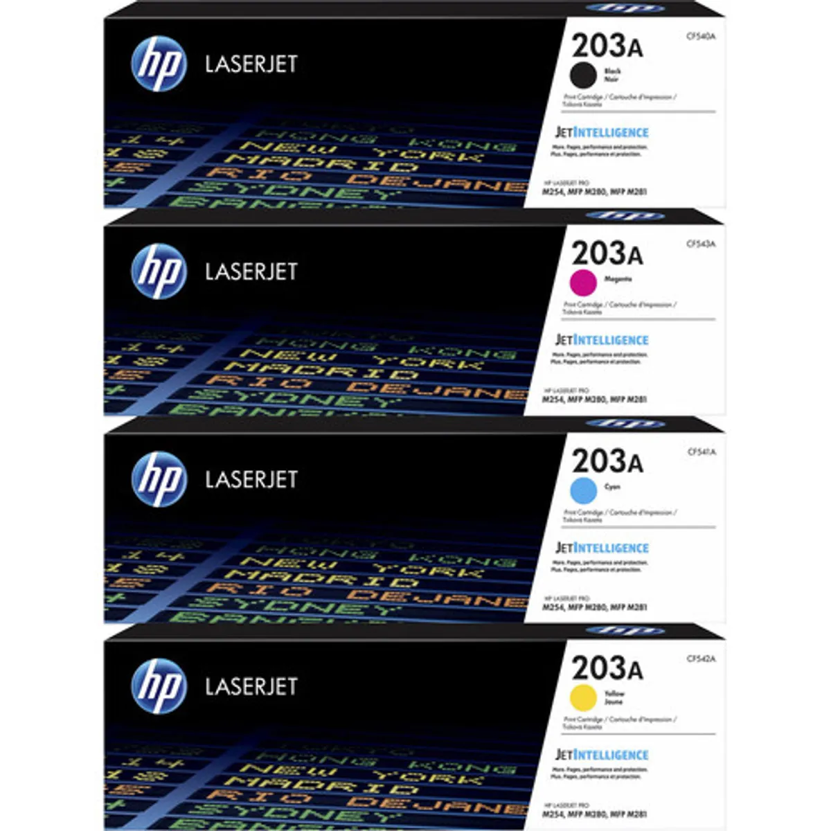 HP 203A Toners Combo Pack