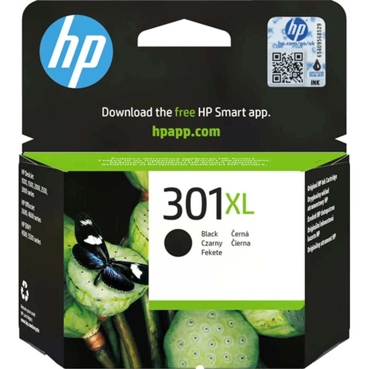 HP 301XL Cartridge Zwart
