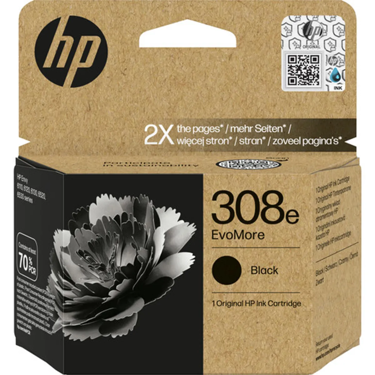 HP 308 XL Cartridge Zwart