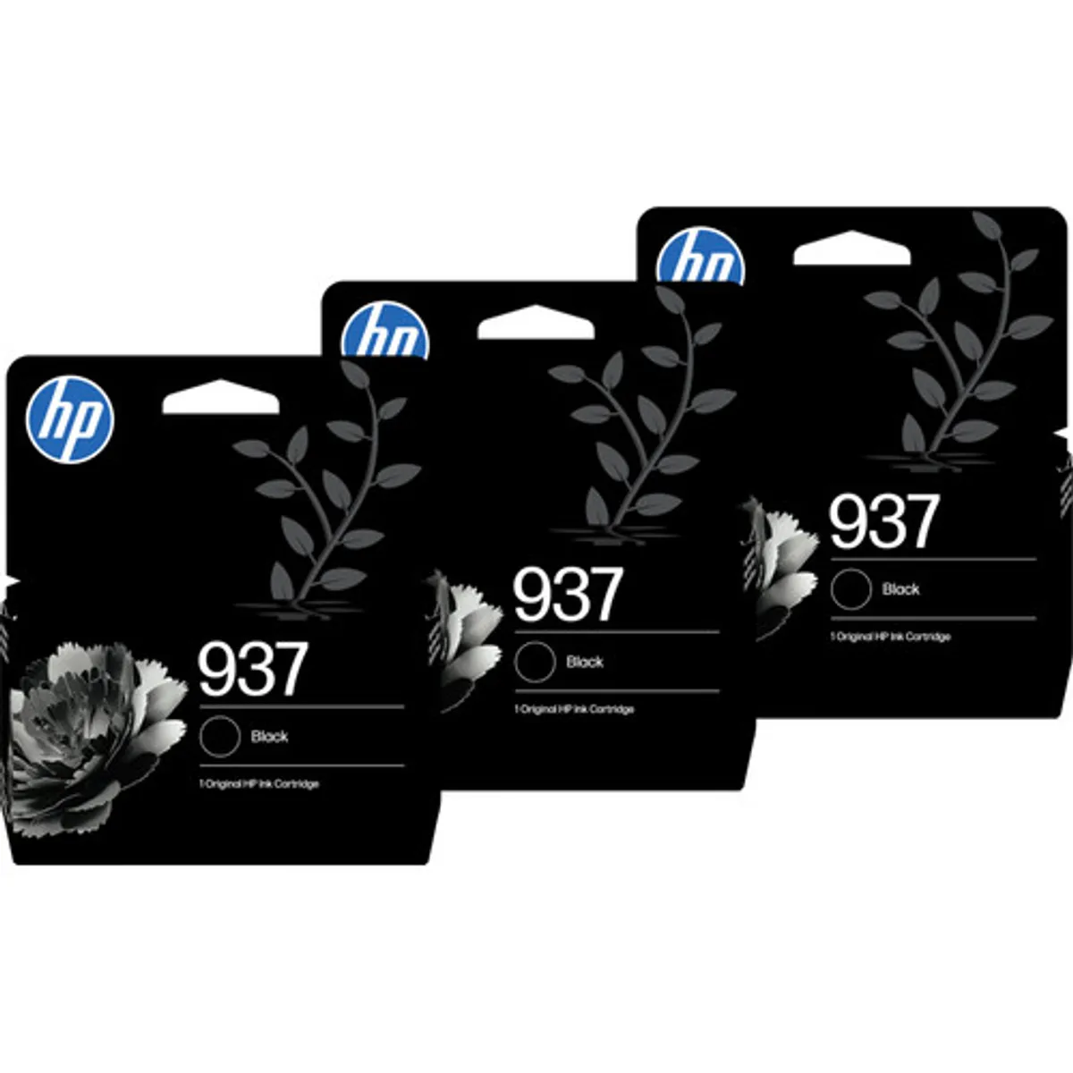 HP 937 Cartridge Zwart Triple Pack