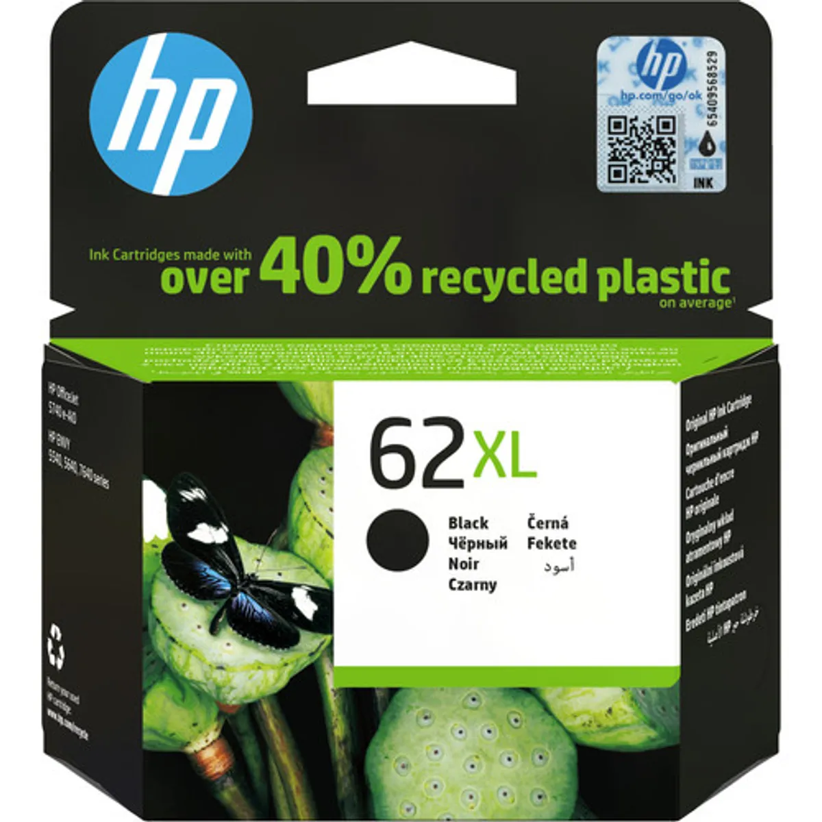 HP 62XL Cartridge Zwart