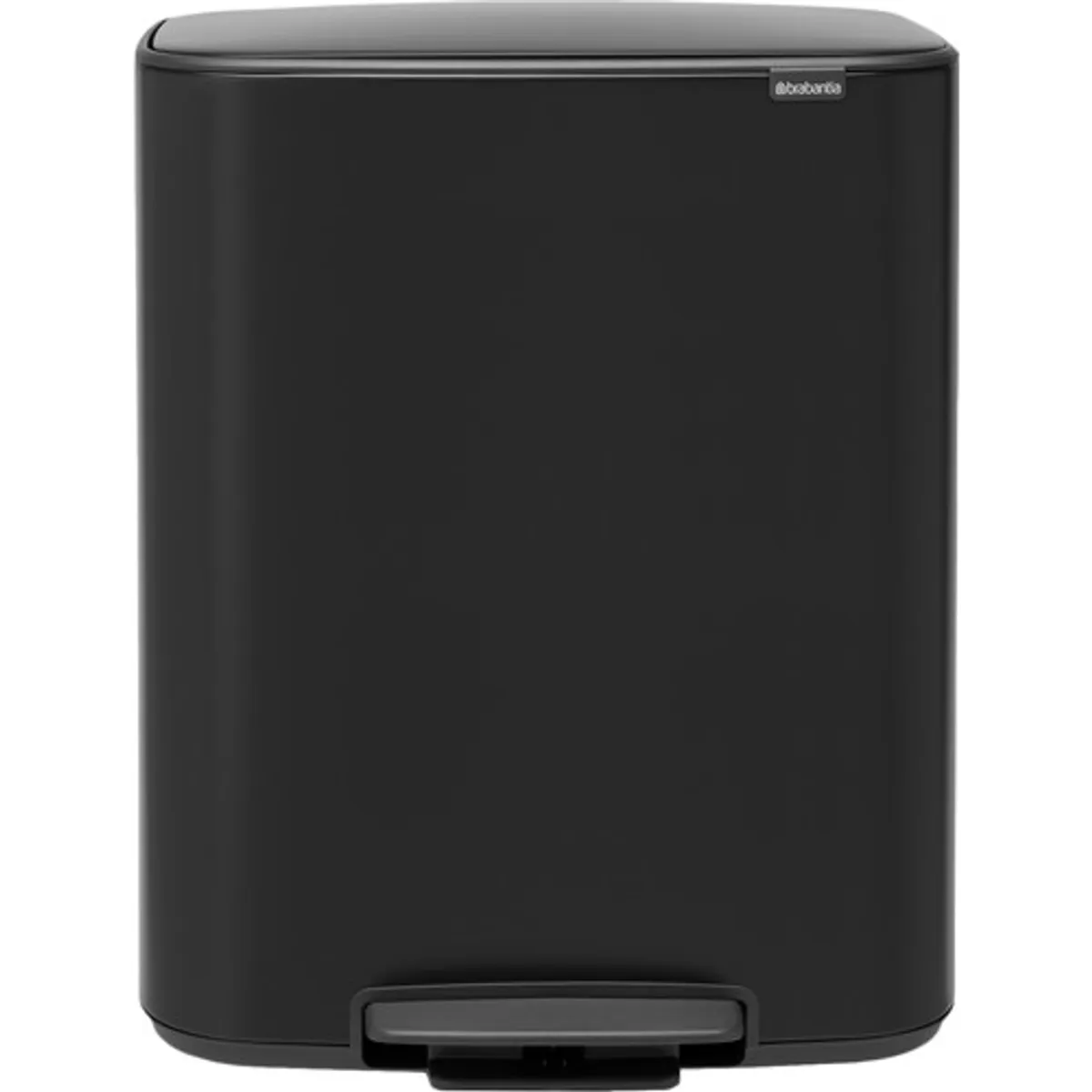Brabantia Bo Pedal Bin 2 x 30 Liter Matt Black