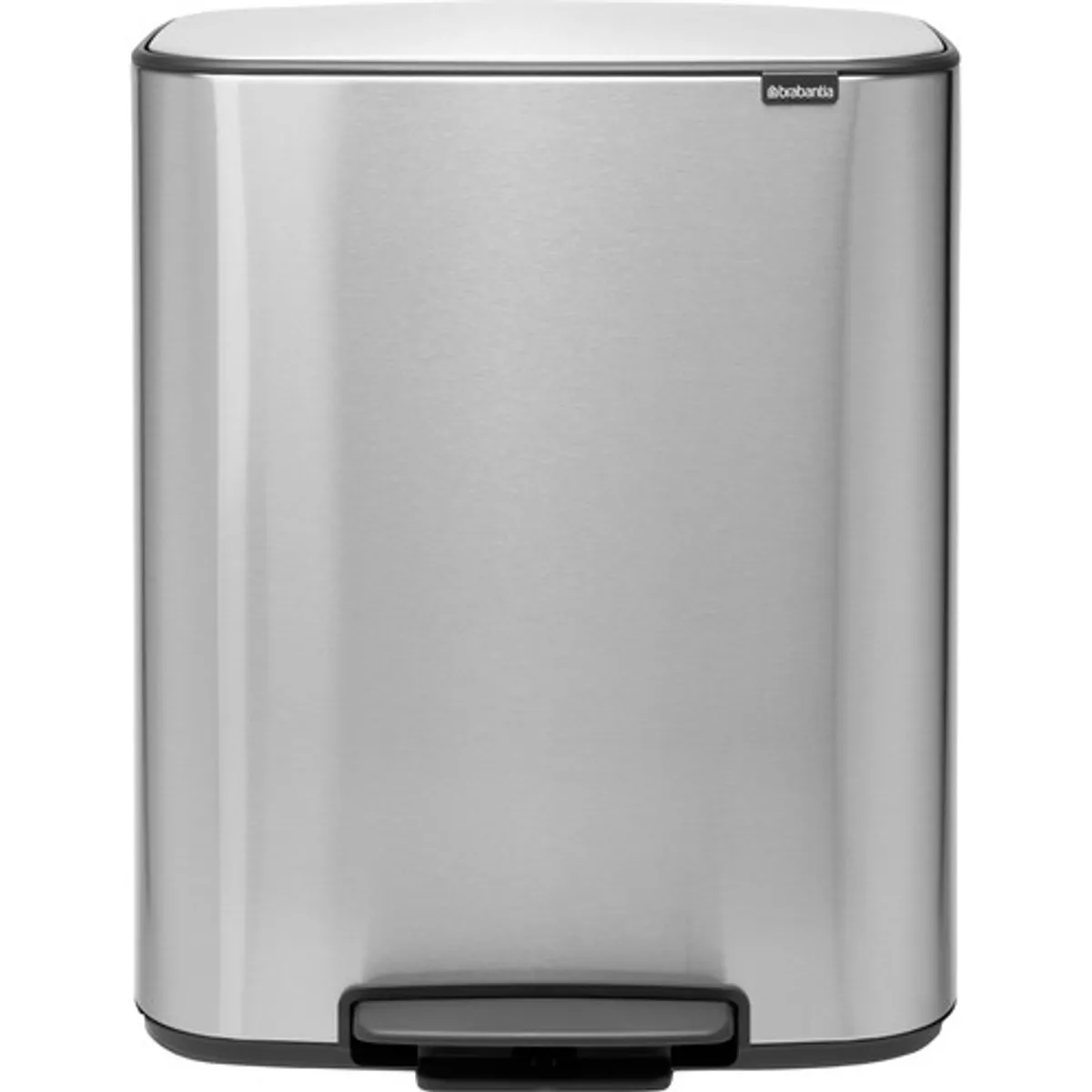 Brabantia Bo Pedal Bin 2 x 30 Liter Rvs Fingerprint Proof