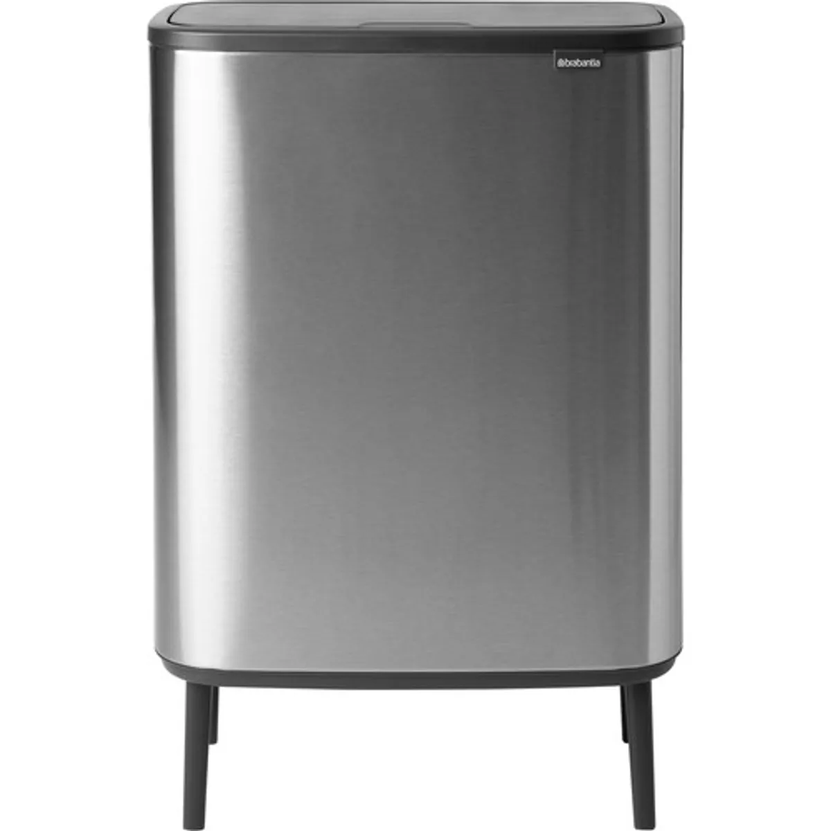 Brabantia Bo Touch Bin Hi afvalemmer 2 x 30 liter Matt Steel Fingerprint Proof