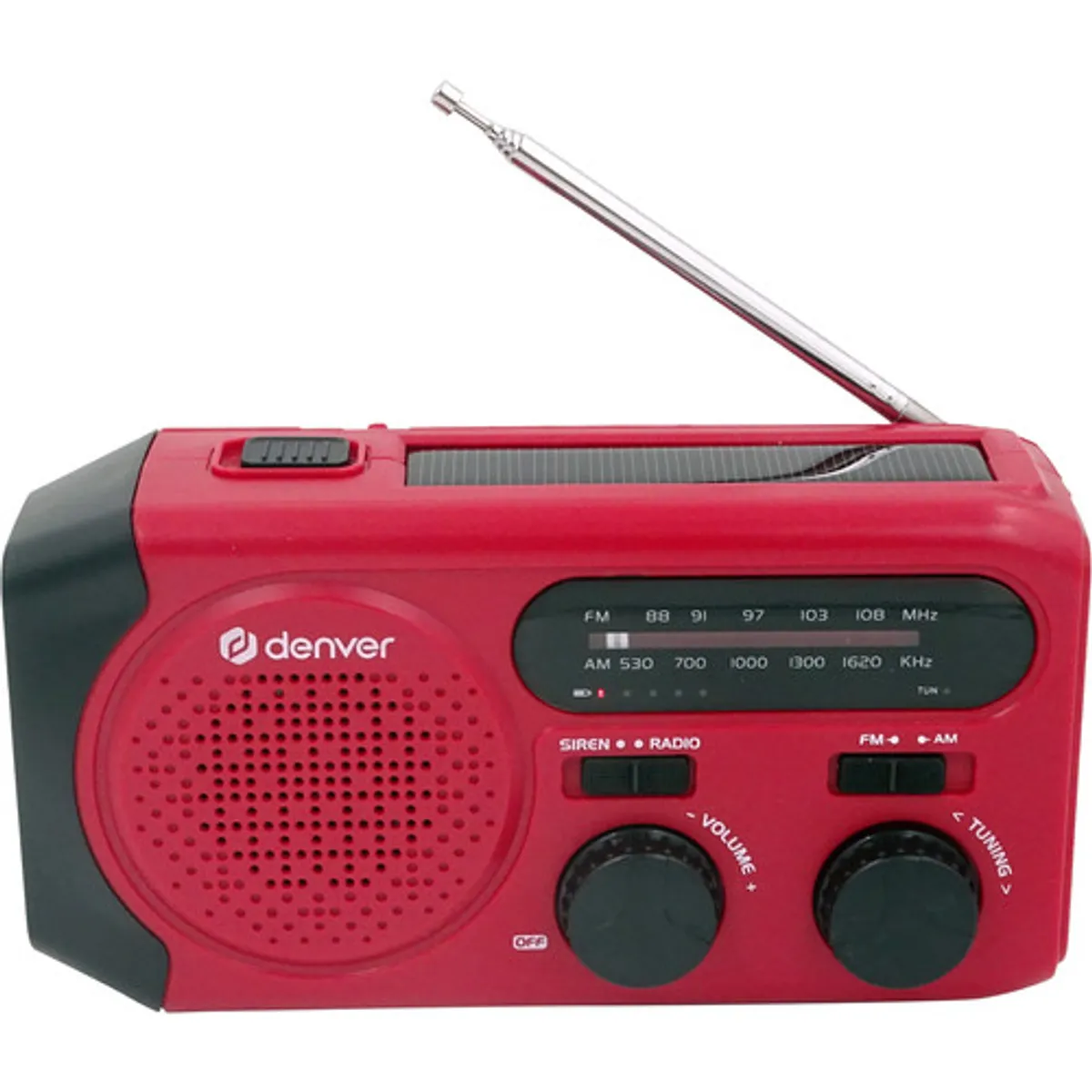 Denver SCR-2010 Noodradio Rood