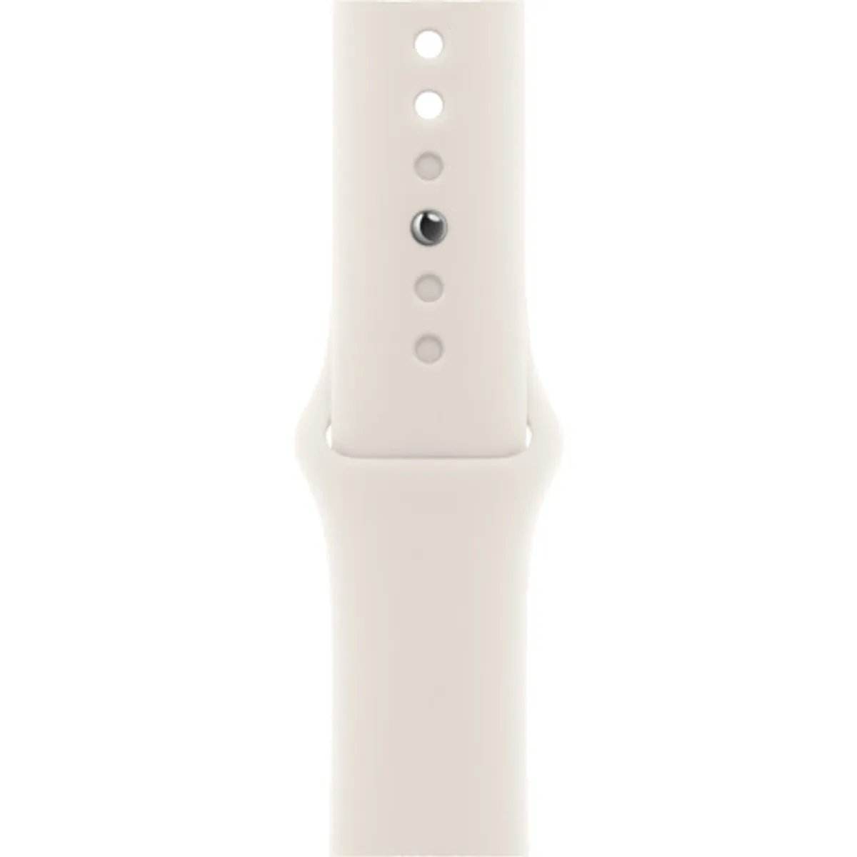 Apple Watch 38/40/41 mm Siliconen Horlogeband Sterrenlicht - S/M