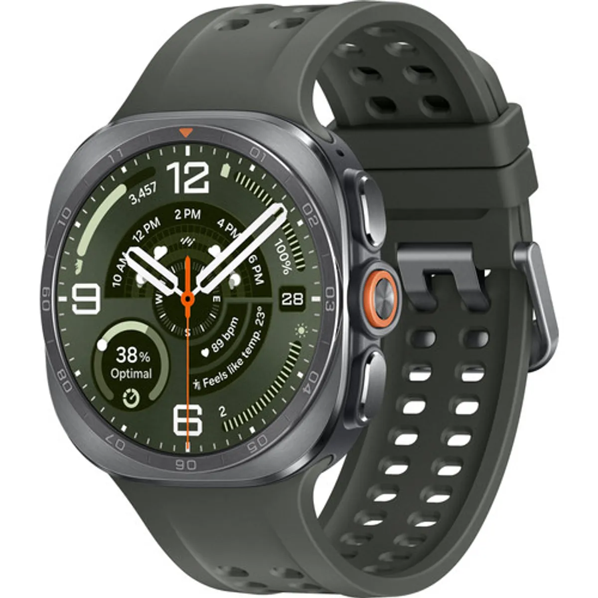 Samsung Galaxy Watch Ultra 2 LTE Titanium Zilver/Groen 47mm