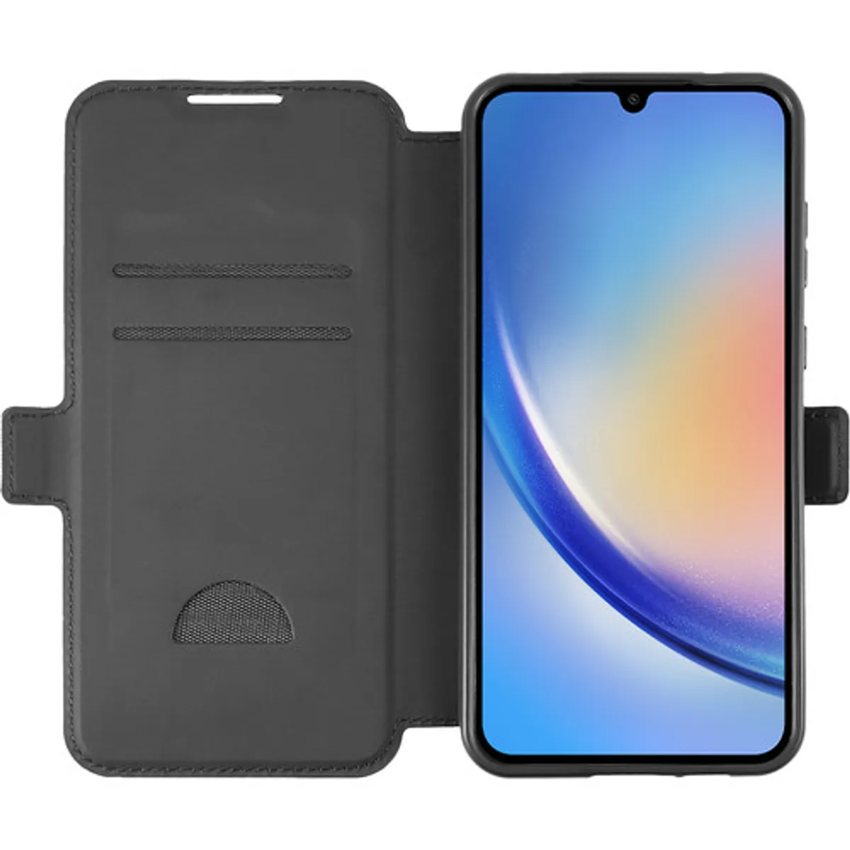 BlueBuilt Samsung Galaxy A35 Book Case Zwart