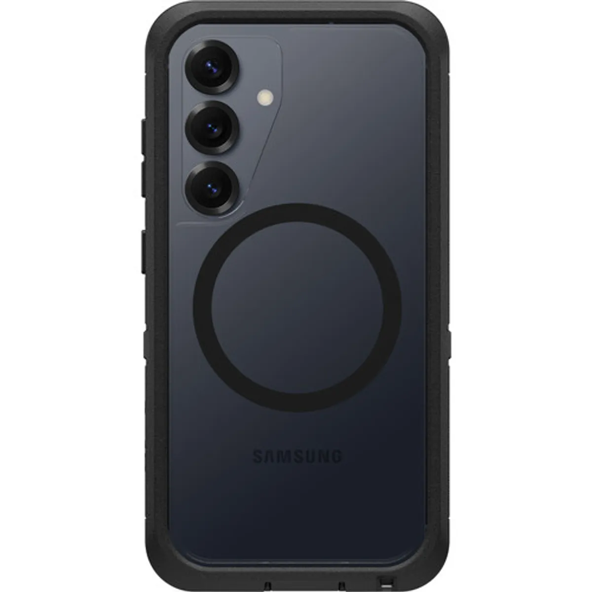 OtterBox Defender Samsung Galaxy S25 Back Cover met Magneet Transparant met Zwarte Rand