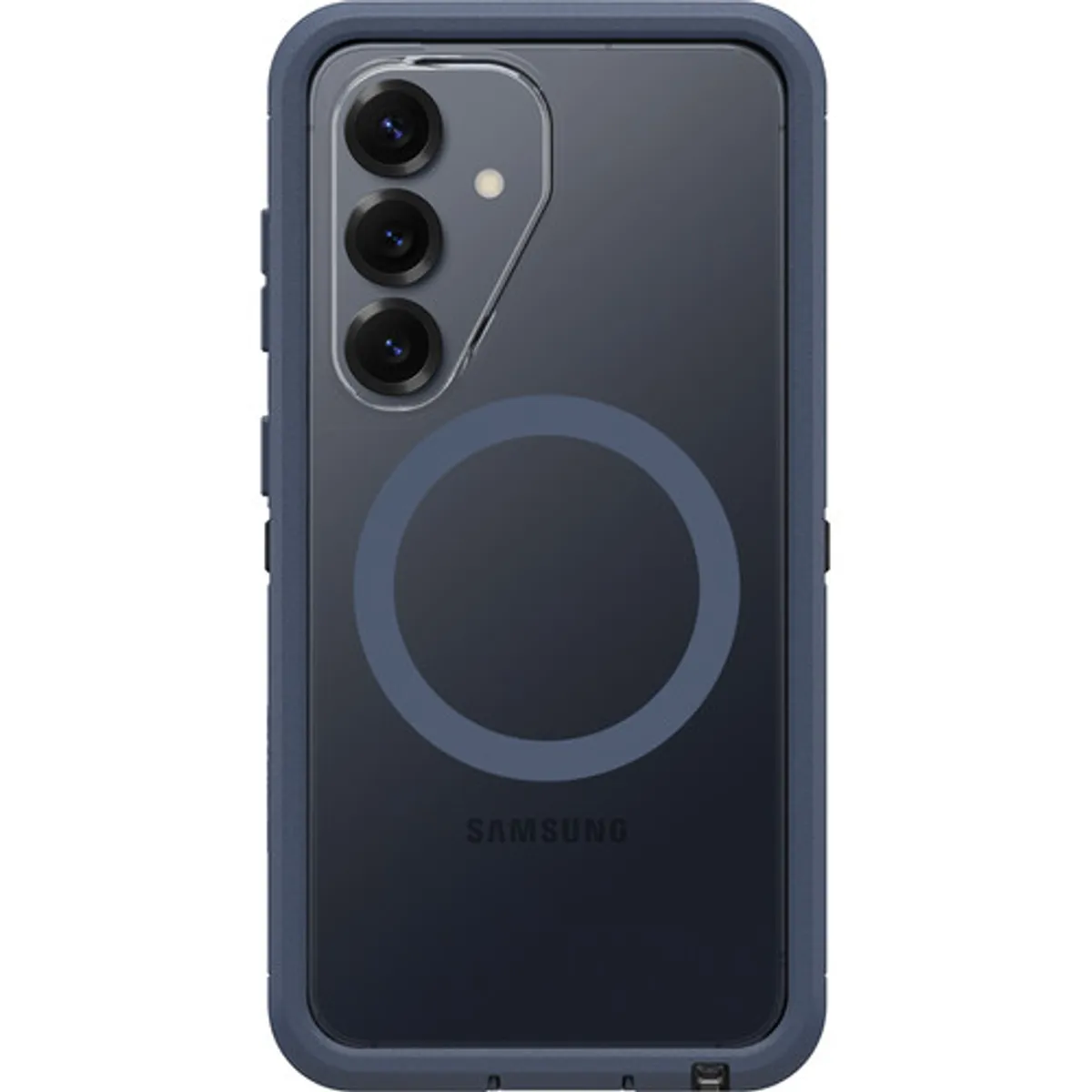 OtterBox Defender Samsung Galaxy S26 Back Cover met Magneet Transparant Blauwe Rand