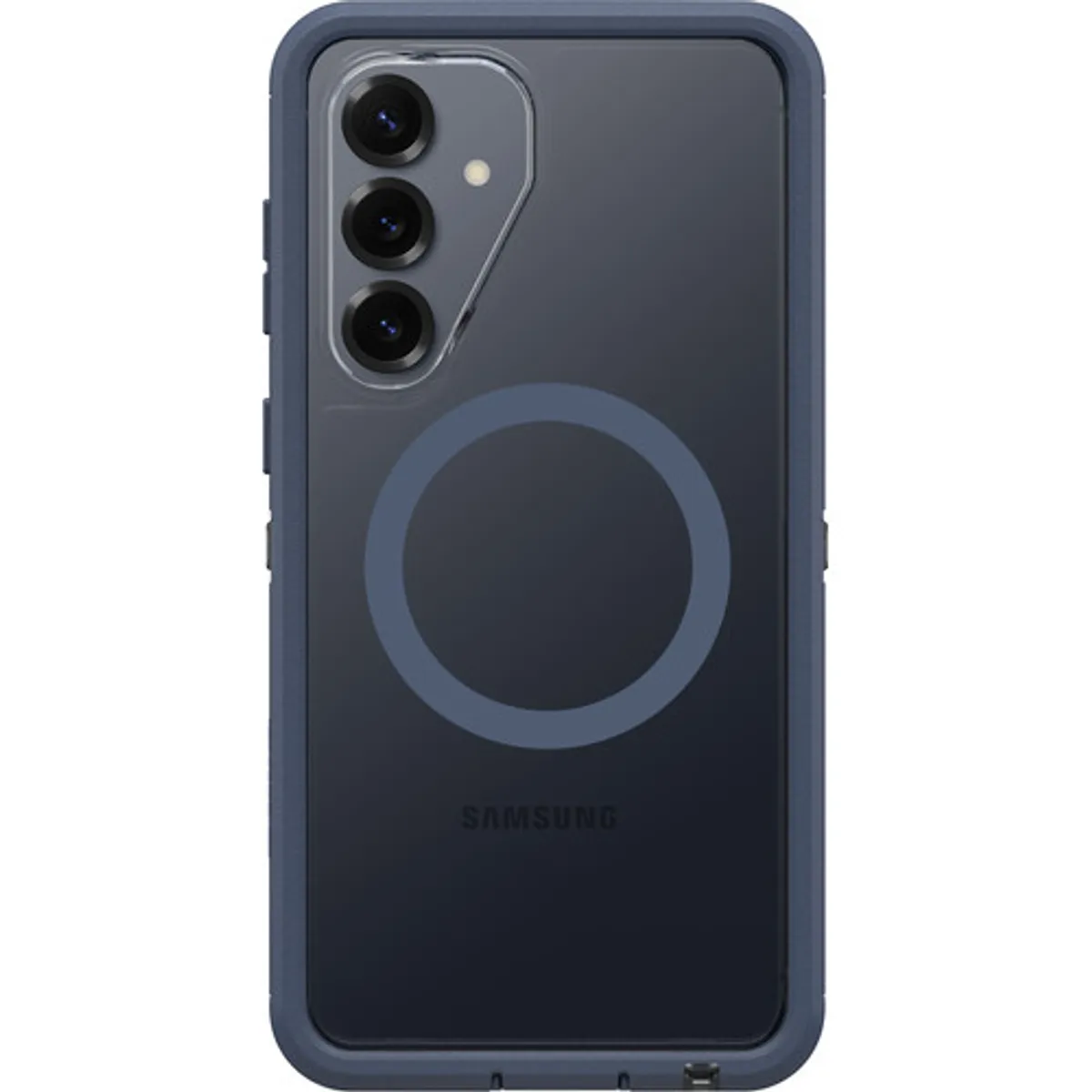 OtterBox Defender Samsung Galaxy S26 Plus Back Cover met Magneet Transparant Blauwe Rand
