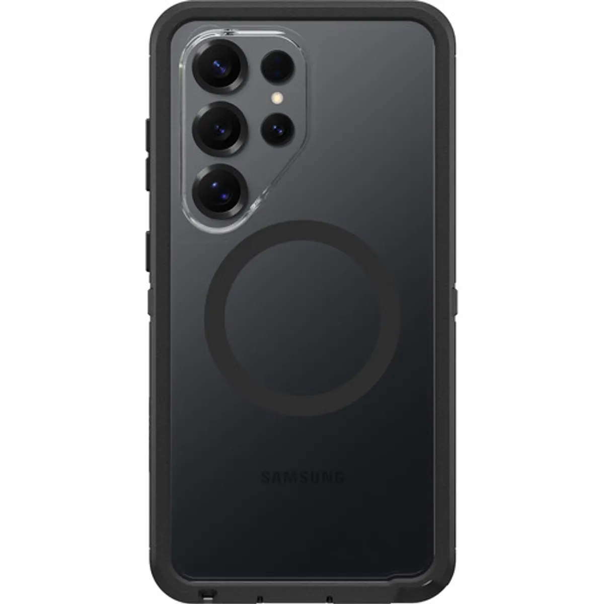 OtterBox Defender Samsung Galaxy S26 Ultra Back Cover met Magneet Transparant Zwarte Rand