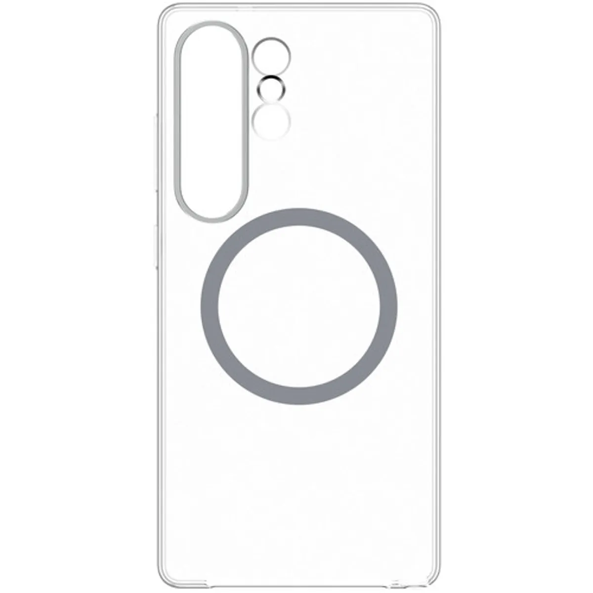 Samsung Galaxy S25 Ultra Back Cover met Magneet Transparant