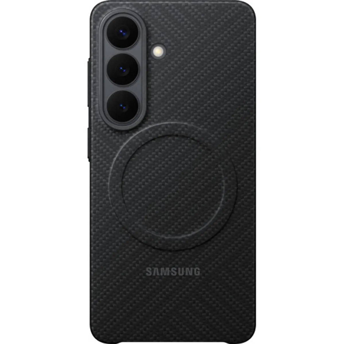 Samsung Galaxy S26 Carbon Back Cover met Magneet Zwart