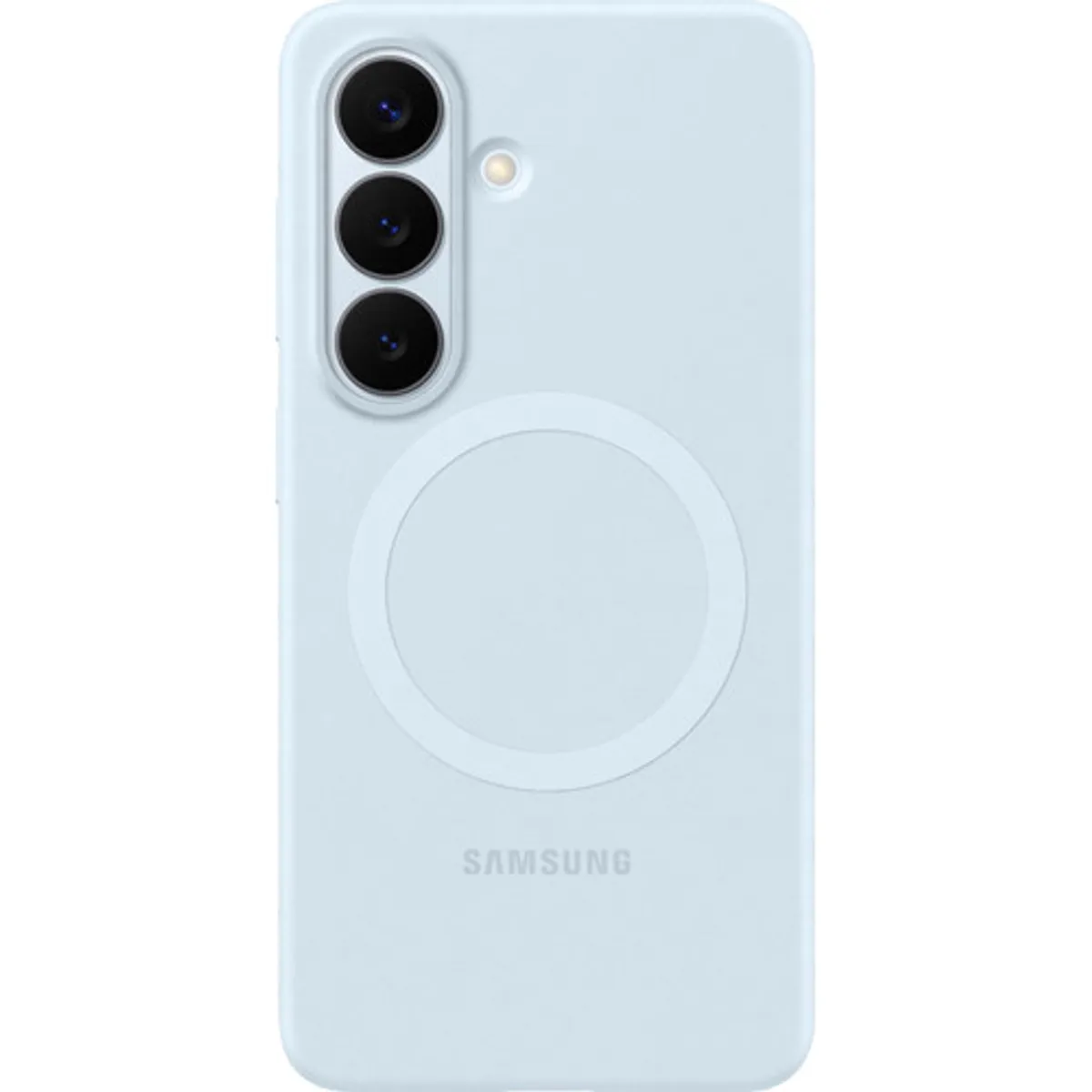 Samsung Galaxy S26 Siliconen Back Cover met Magneet Blauw